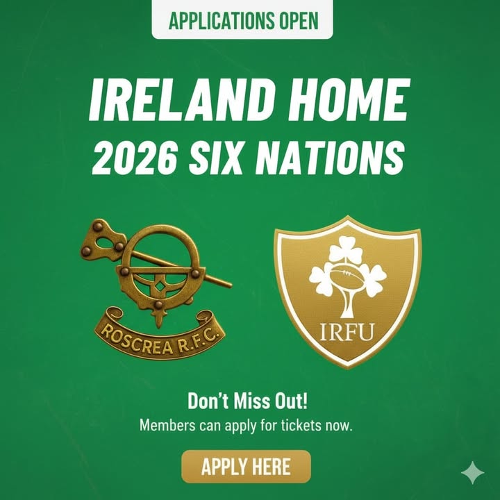 There’s still time to apply for Ireland Home Tickets for the 2026 Six Nations…